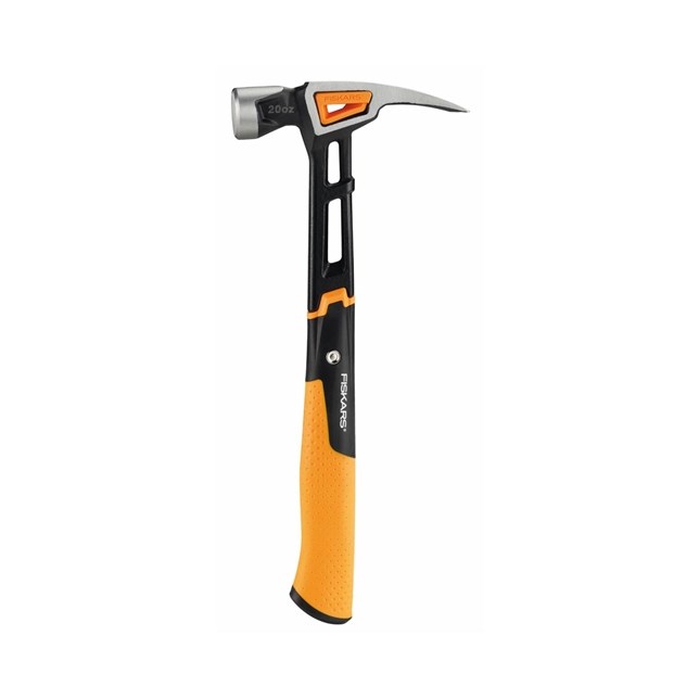 Fiskars 1020214 Hammer Claw Hammer Black Metallic Orange