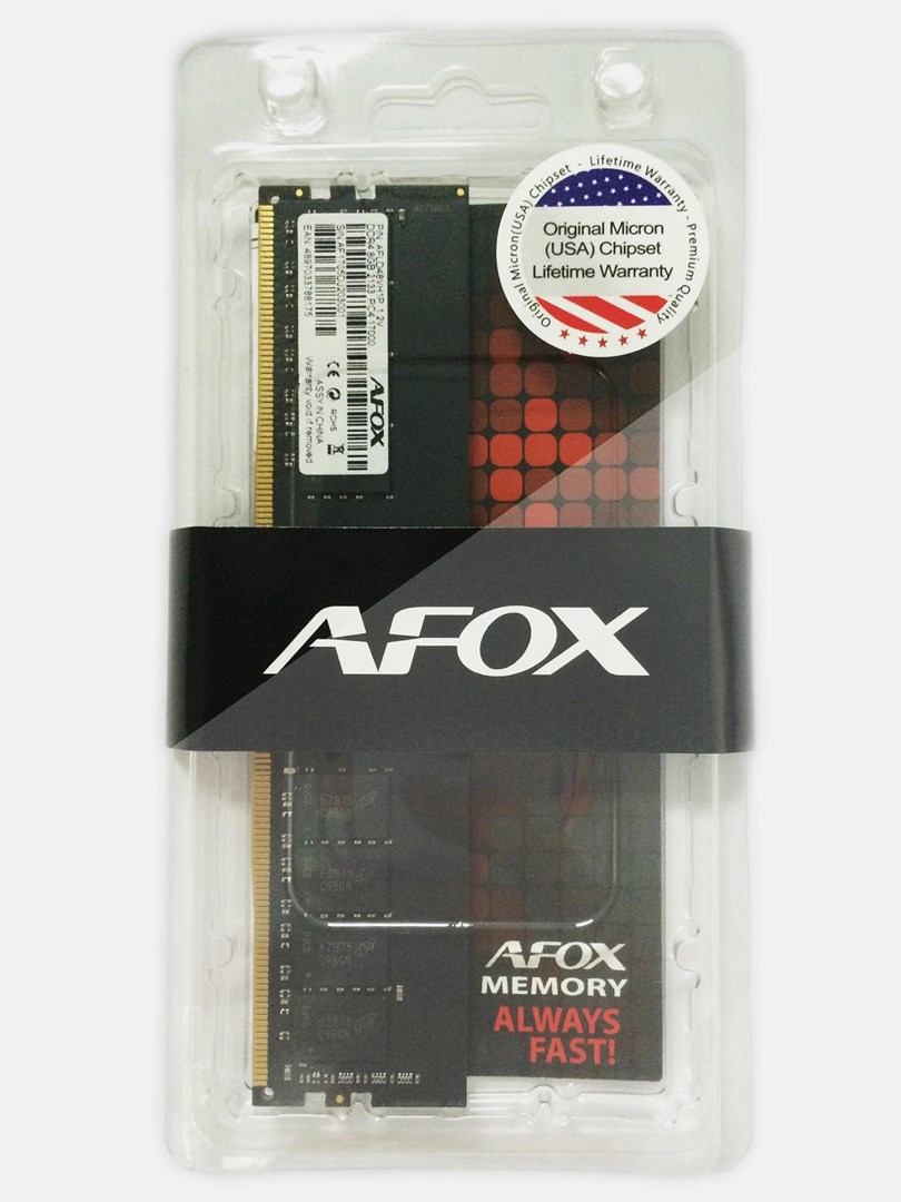 AFOX AFLD416FS1P memory module 16 GB 1 x 16 GB DDR4 288-pin DIMM