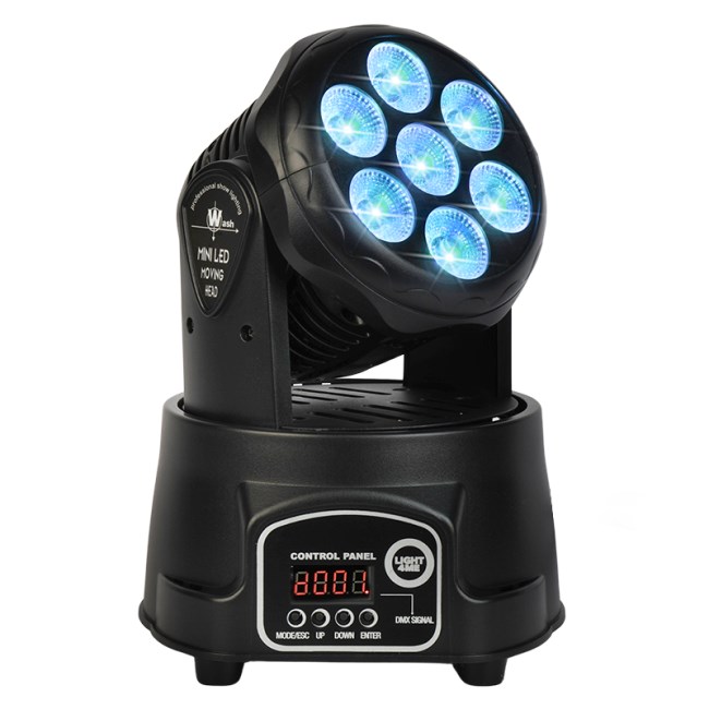 LIGHT4ME COMPACT PMH 7x8W LED Wash Moving Head
