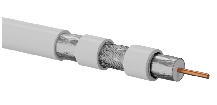 Alantec Coaxial Cable RG6 B2ca LSOH Trishield 75 Ohm