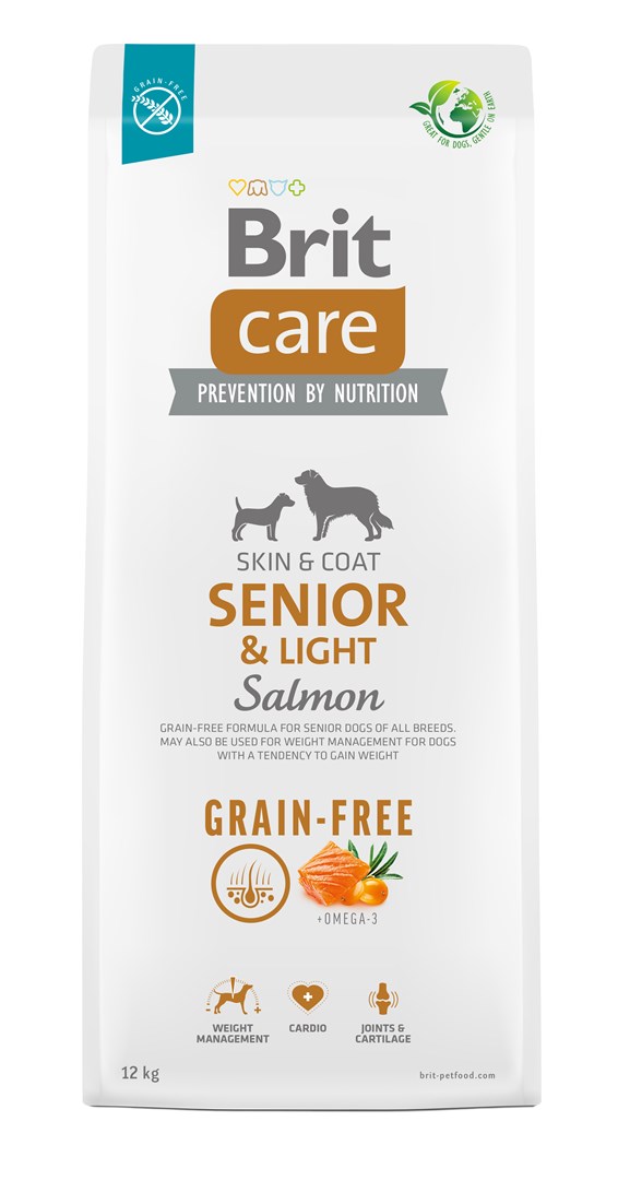BRIT Care Senior Light Salmon - Dry Dog Food - 12 Kg