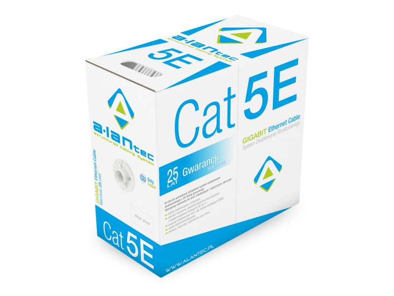 Alantec KIF5PVC305 networking cable White 305 m Cat5e U/UTP (UTP)