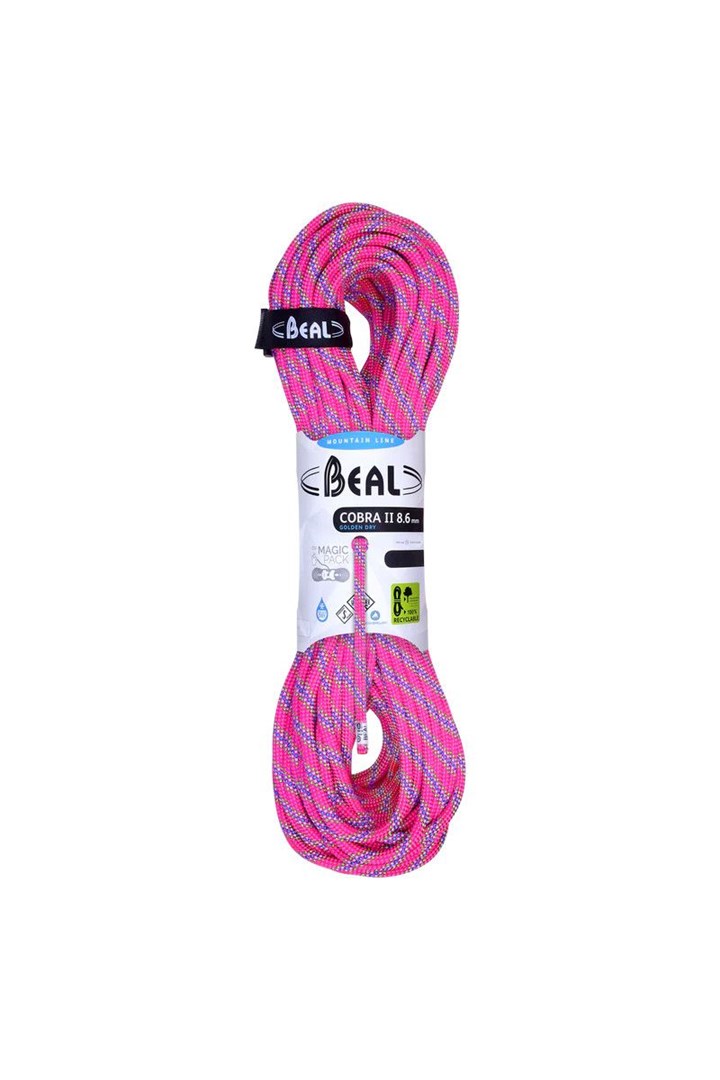 Rope Cobra Unicore 8.6mm 70m Golden Dry-Fuchsia BE