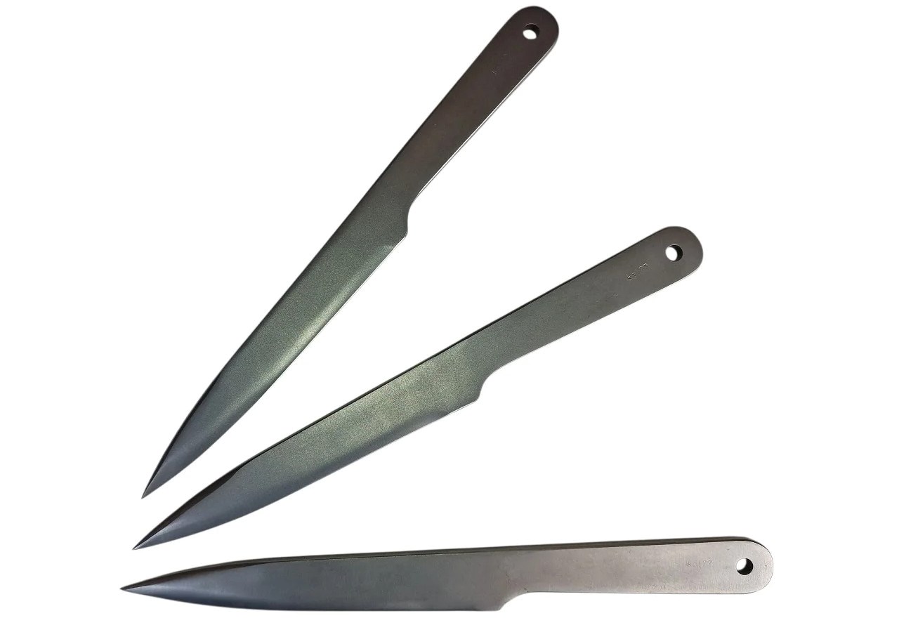 KAL22-SR - Throwing Knives 3 Pieces Silver