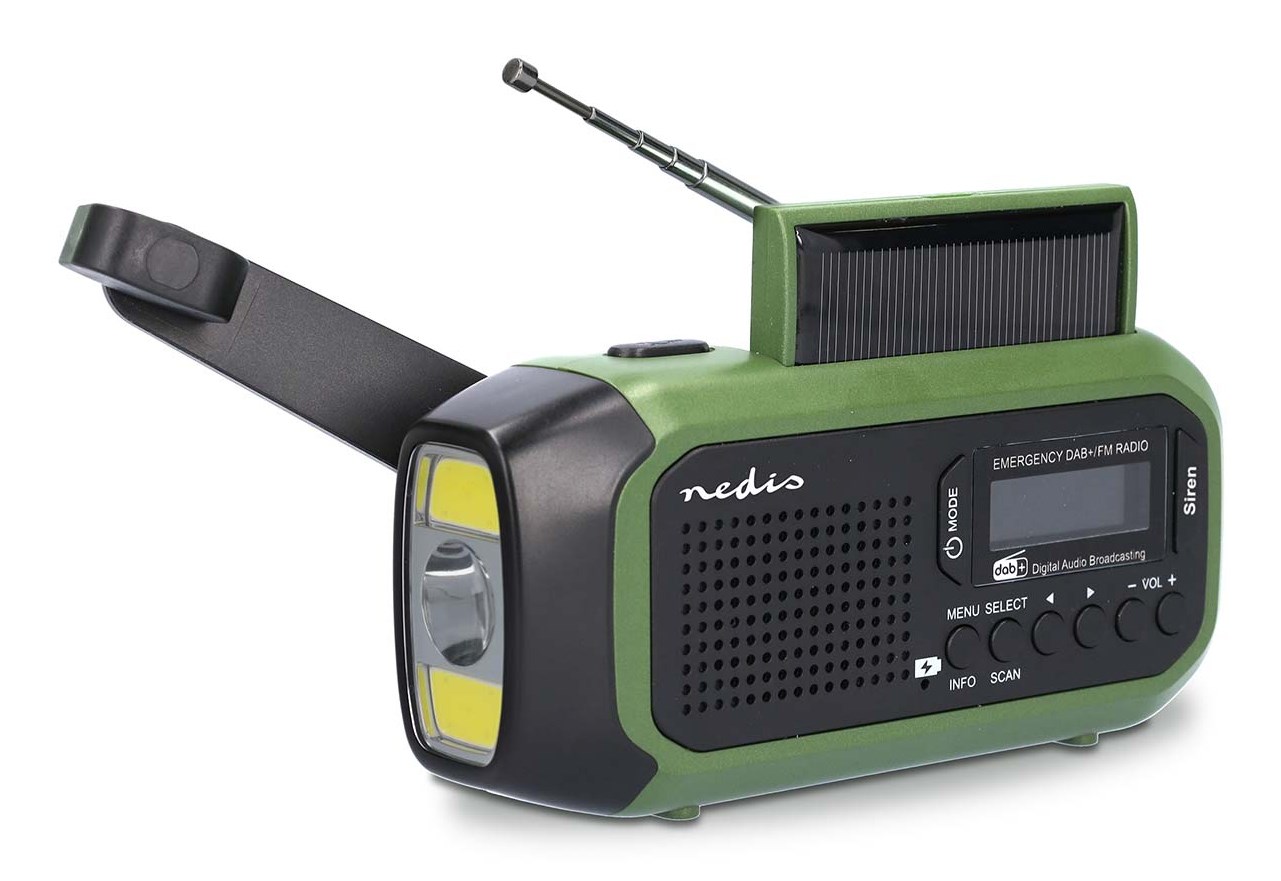 Nedis RDDBCR2000GN Radio Portable Digital Black Green