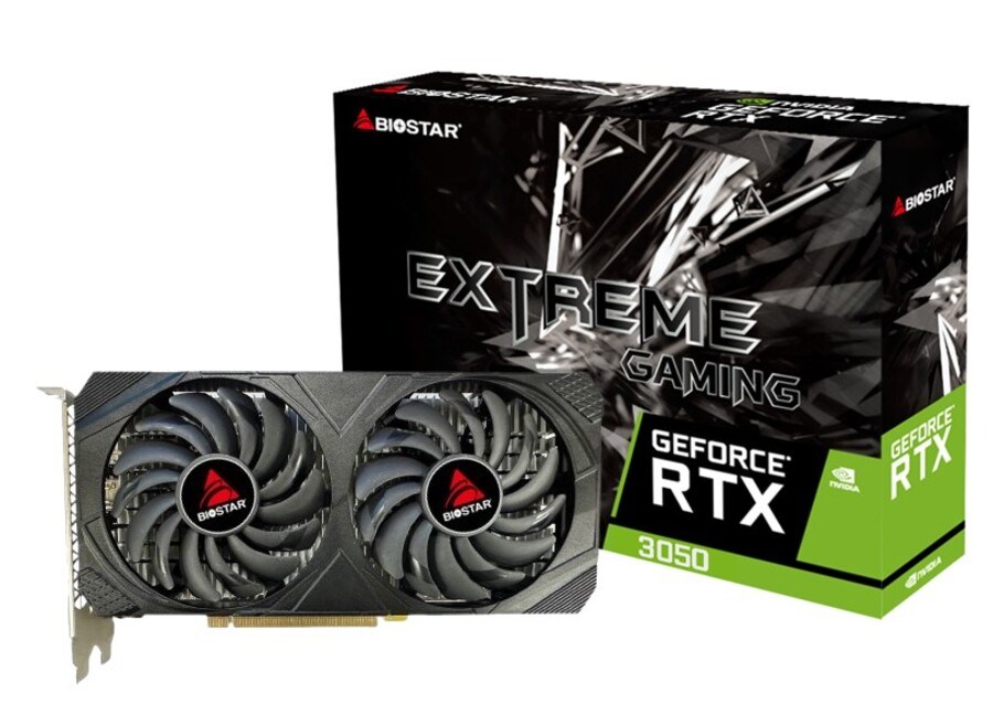 Biostar VN3516RF68 graphics card NVIDIA GeForce RTX 3050 6 GB GDDR6