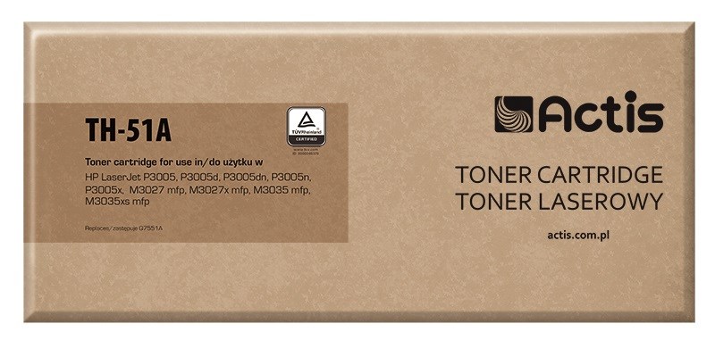 Actis TH-51A toner (replacement for HP 51A Q7551A; Standard; 6500 pages; black)