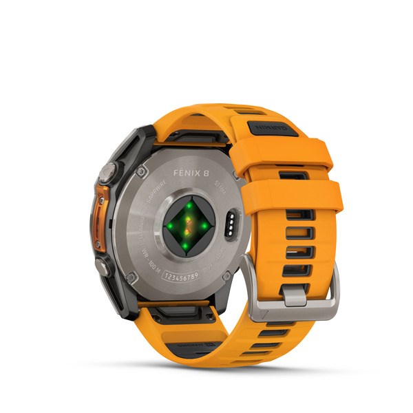 Garmin Fenix 8 3.56 Cm (1.4 ) AMOLED 51 Mm Digital 454 X 454 Pixels Touchscreen Titanium Wi-Fi GPS (Satellite)