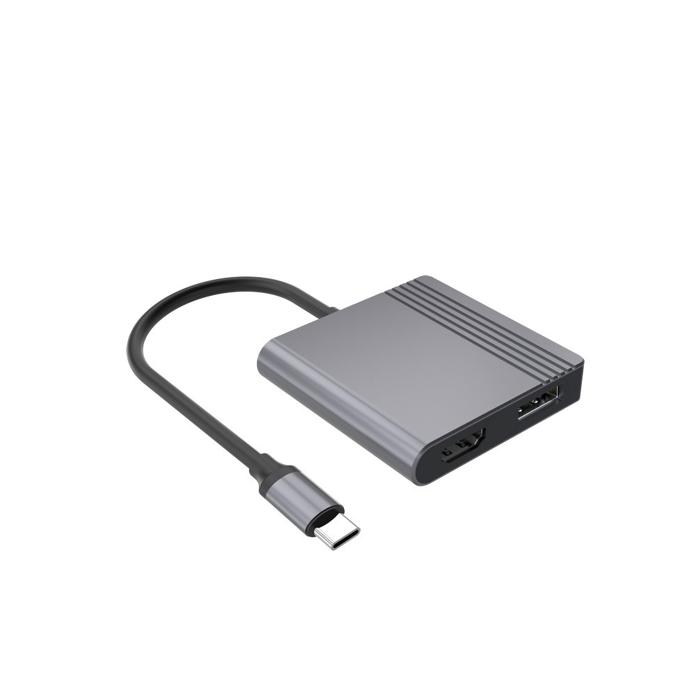 Gembird A-CM-HDMIFDPF-01 USB-C To HDMI DP Adapter 4K 60Hz Black