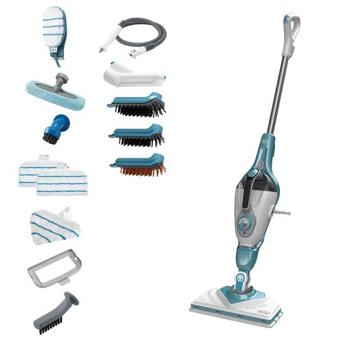 Black Decker BHSM1610DSM Portable Steam Cleaner 0.5 L 1600 W Aqua Colour White