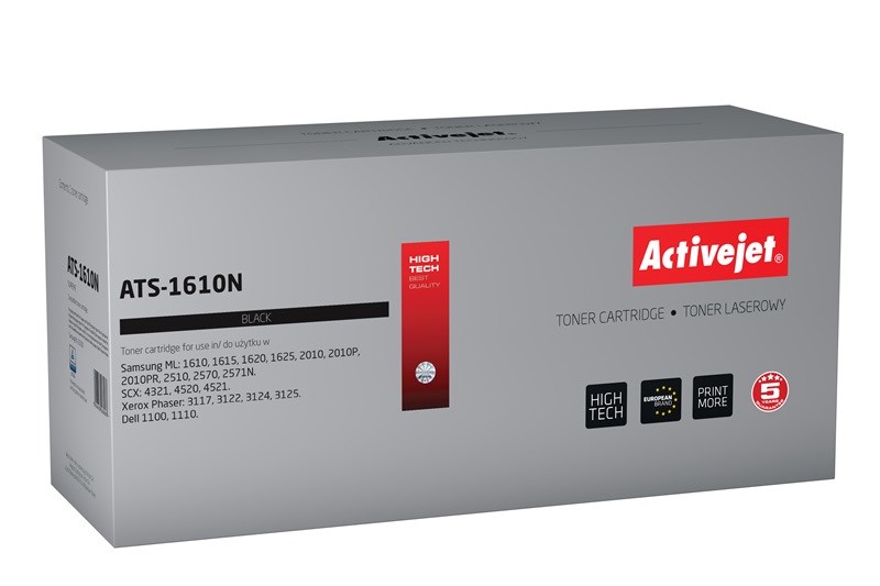 Activejet ATS-1610N toner (replacement for Samsung ML-1610D2 / 2010D3, Xerox 106R01159, Dell J9833; Supreme; 3000 pages; black)