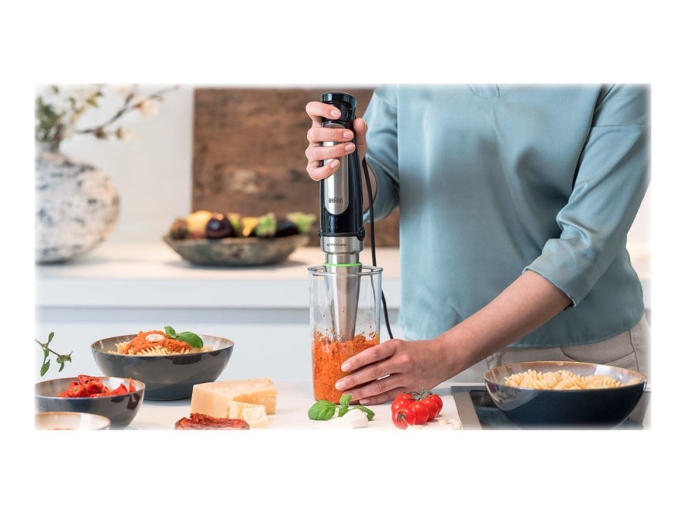 Braun MQ 7025X 0.6 L Immersion blender 1000 W Black, Stainless steel