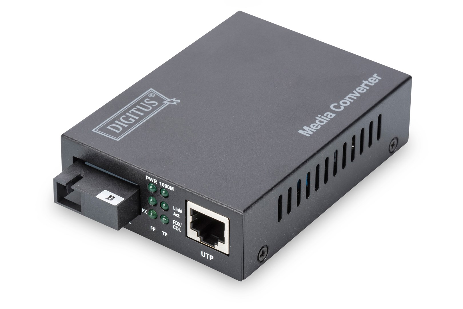 Bidirectional Gigabit Media Converter, RJ45 / SC