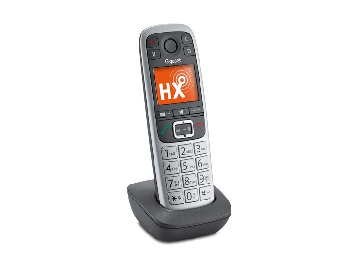 Gigaset E560HX Int. Grotasten Mobilteil Mit Ladeschale - Platin