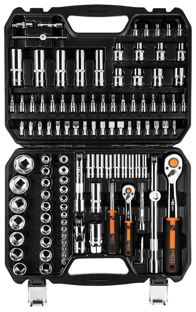 Socket Wrenches 1/4 1/2 Set Of 110 Pcs CrV