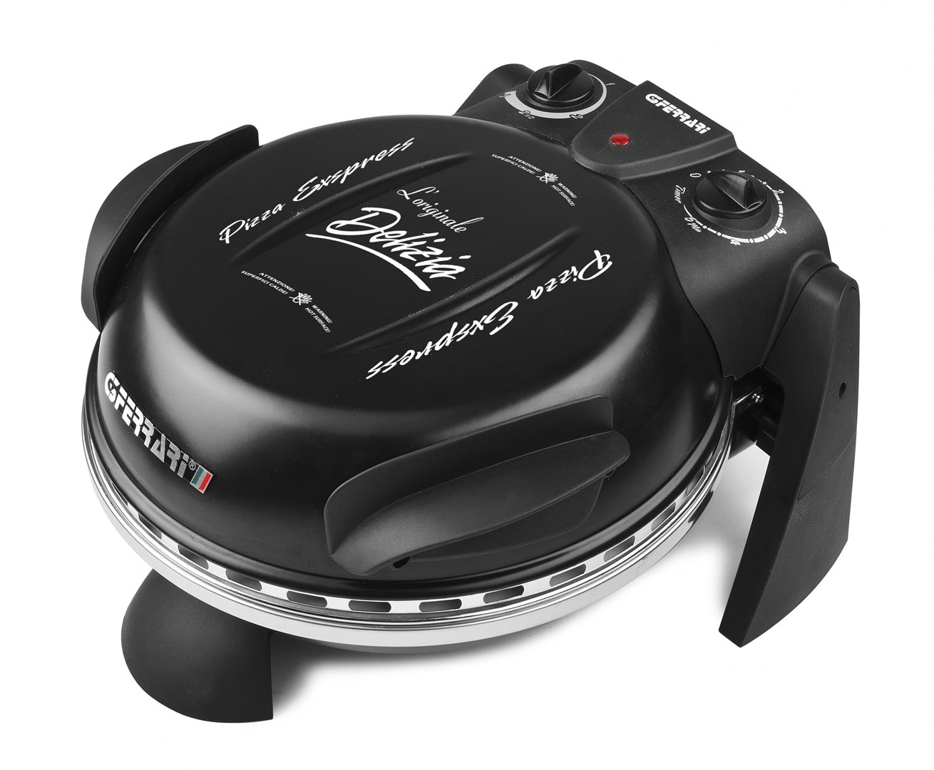 G3Ferrari Delizia Pizzaofen G1000610 (Schwarz, 1.200 Watt, Fr Pizza 31cm)
