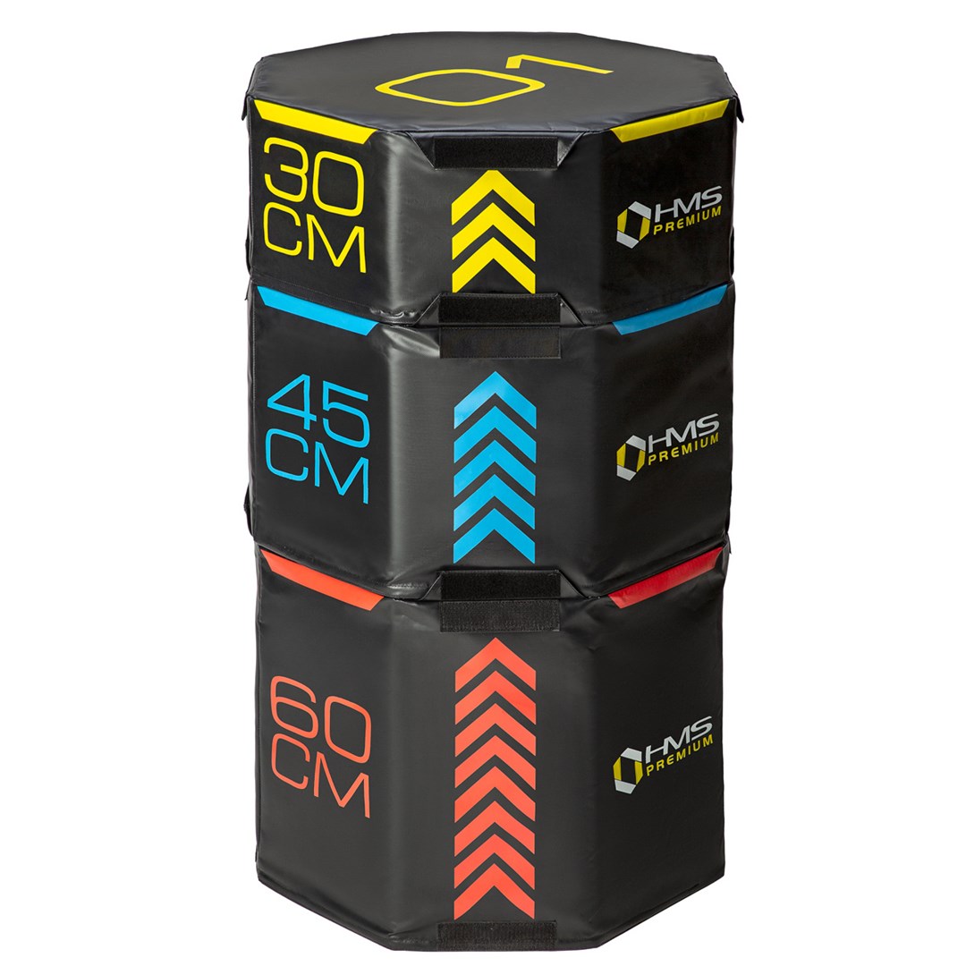 Set Of Three Plyometric Octagonal Boxes HMS Premium PYOBS01