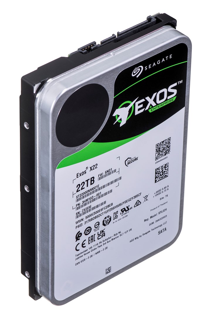 Seagate ST22000NM001E internal hard drive 22 TB 7200 RPM 512 MB 3.5" Serial ATA