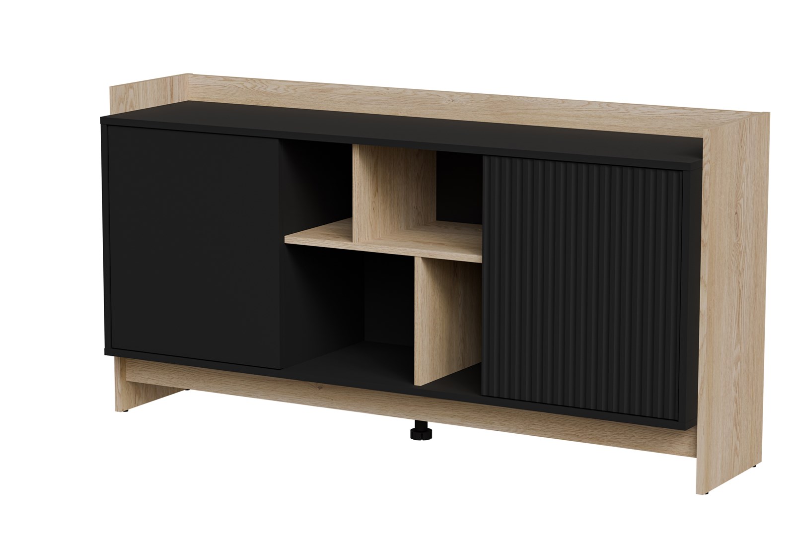 Cama PORTO 2D Chest Of Drawers 150x38x77 Oak/Black