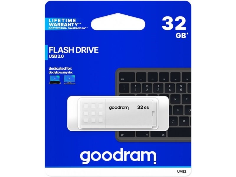 Goodram UME2 USB flash drive 32 GB USB Type-A 2.0 White