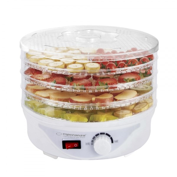 Esperanza EKD003 Food Dehydrator Transparent White 250 W