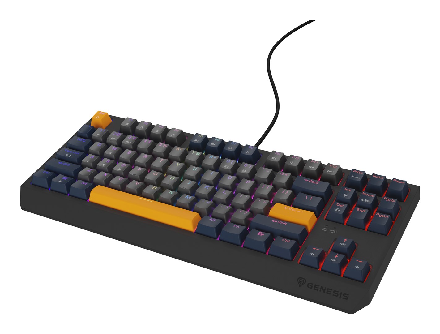 GENESIS Thor 230 TKL keyboard Gaming USB QWERTY English Blue
