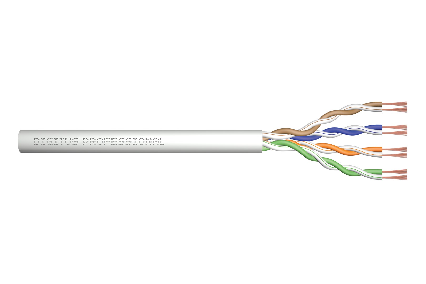 CAT 5e U/UTP twisted pair patch cord, raw