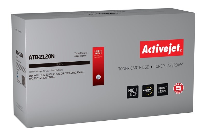 Activejet ATB-2120N toner (replacement for Brother TN-2120; Supreme; 2500 pages; black)
