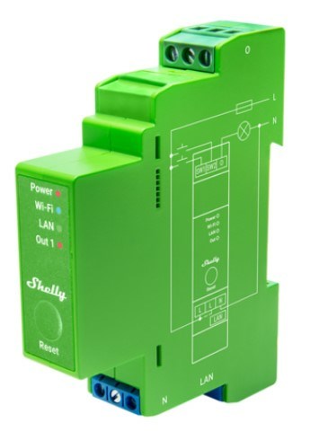 Shelly Relay "Pro Dimmer 1PM" LED/GlüHbirne WLAN LAN BT DIN-Rail