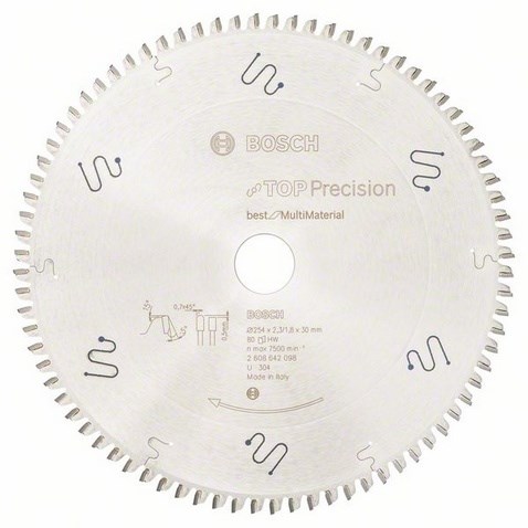 Bosch 2 608 642 098 Circular Saw Blade 25.4 Cm 1 Pc(S)