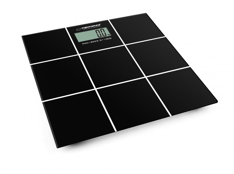 Esperanza EBS004 Personal Scale Rectangle Black Electronic Personal Scale