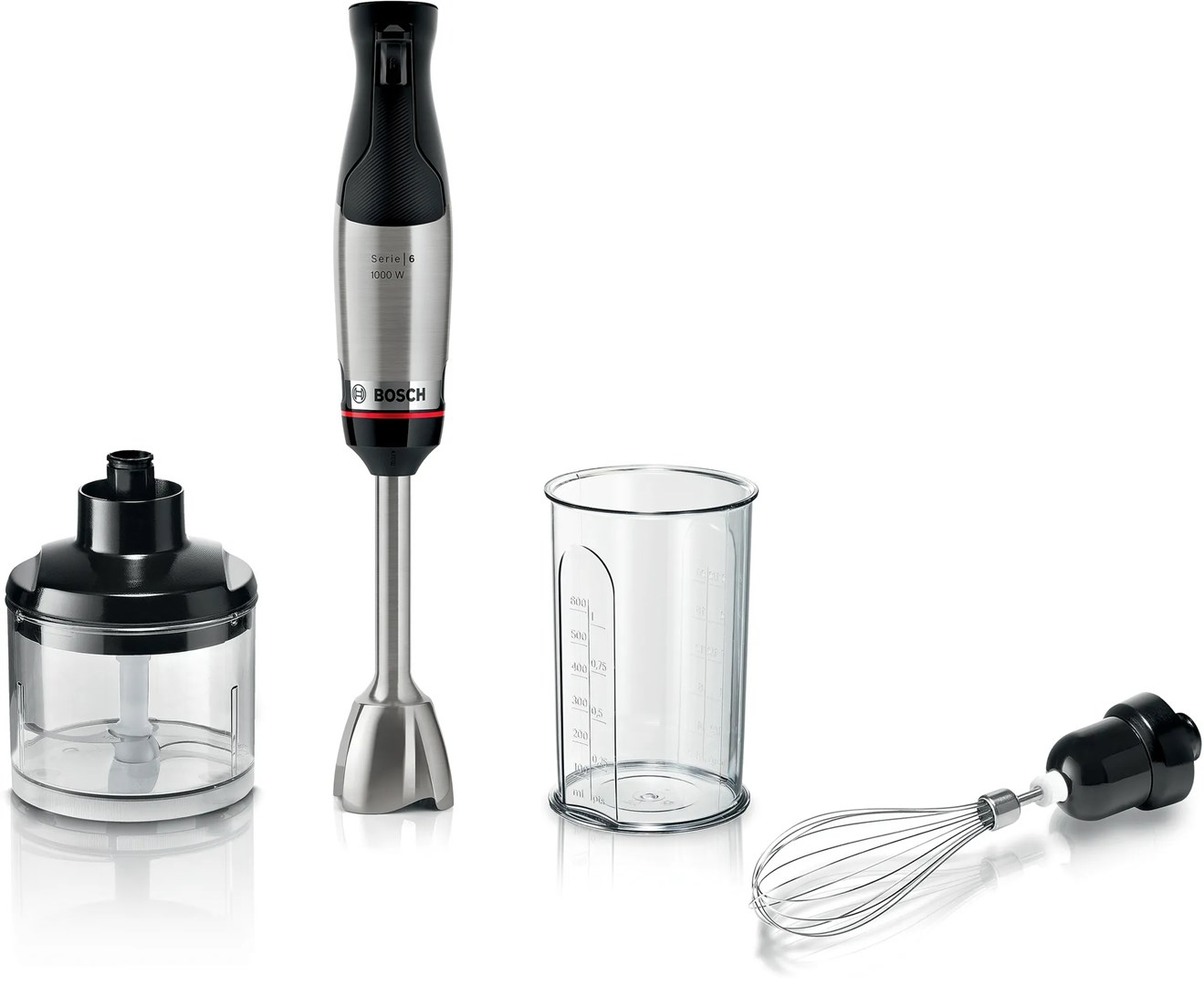 Bosch Serie 6 MSM6M621 Blender 0.5 L Immersion Blender 1000 W Black Stainless Steel