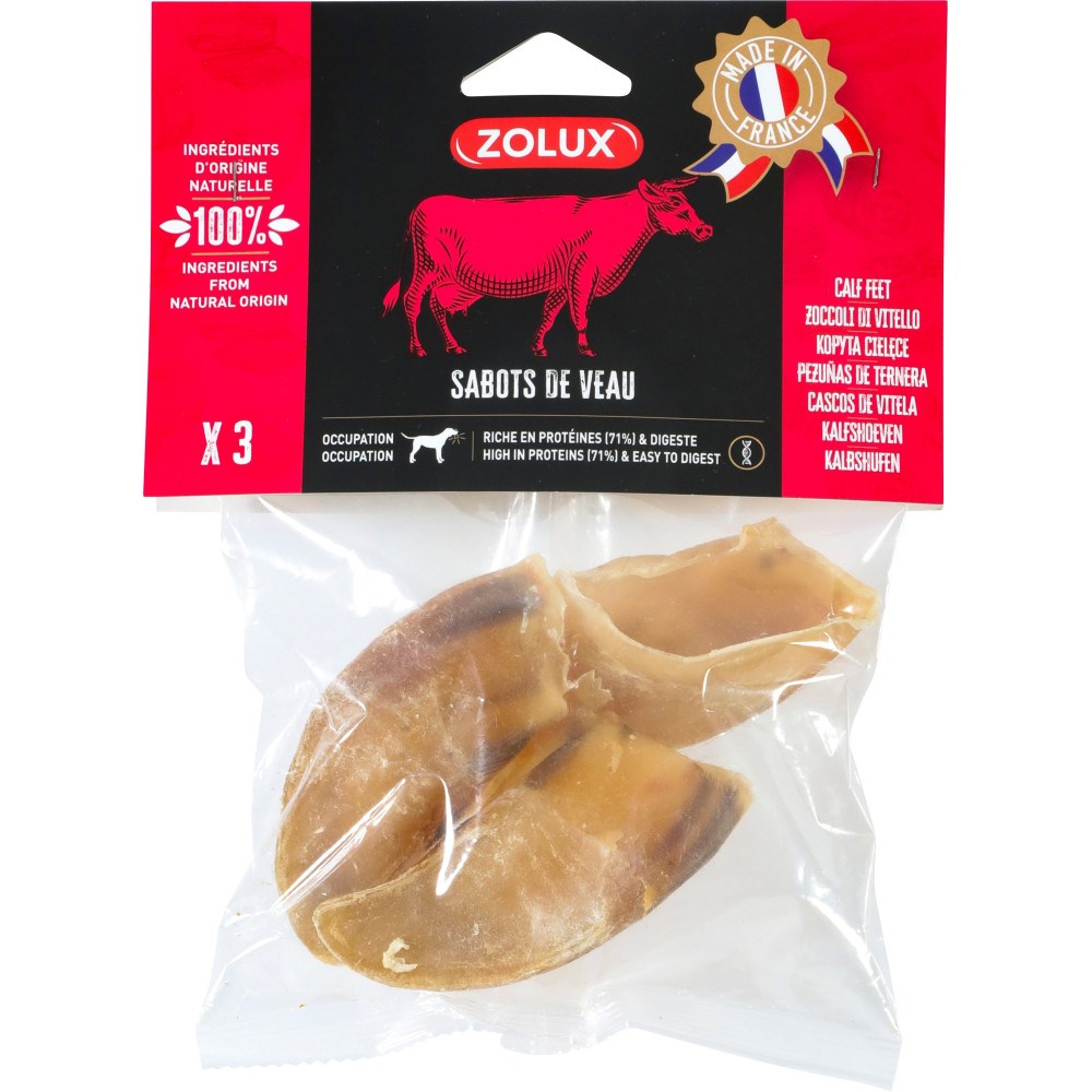 ZOLUX Calf Hooves - Chew For Dog - 90g