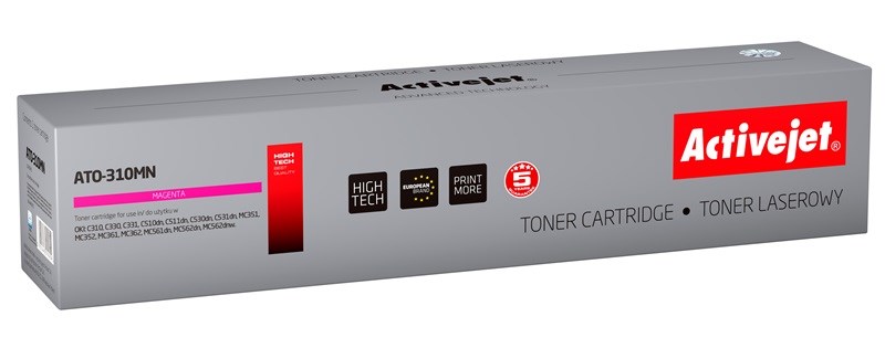 Activejet ATO-310MN toner (replacement for OKI 44469705; Supreme; 2000 pages; magenta)