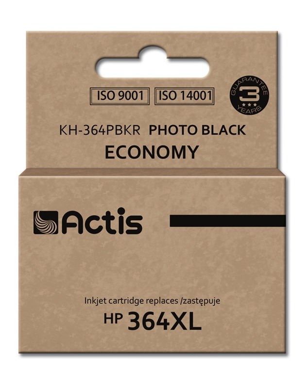 Actis KH-364PBKR ink (replacement for HP 364XL CB322EE; Standard; 12 ml; black photo)