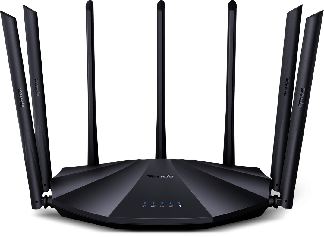 Tenda AC23 wireless router Gigabit Ethernet Dual-band (2.4 GHz / 5 GHz) Black