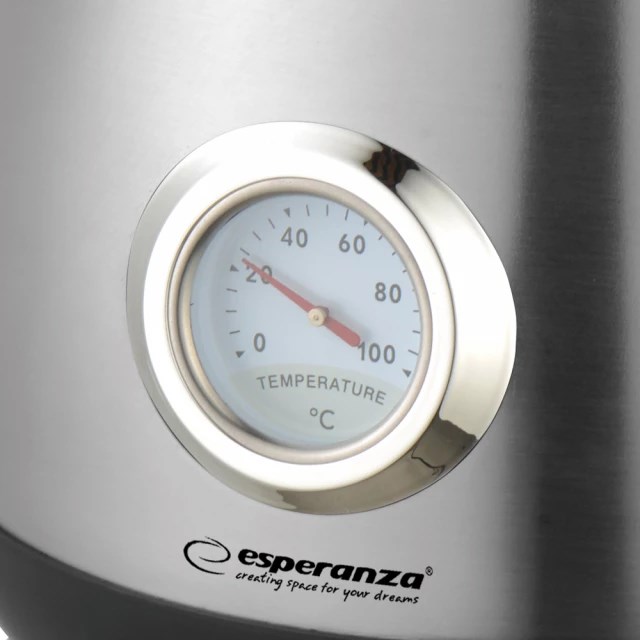 Esperanza EKK029 Electric Kettle 1.7 L 2200 W Black Steel