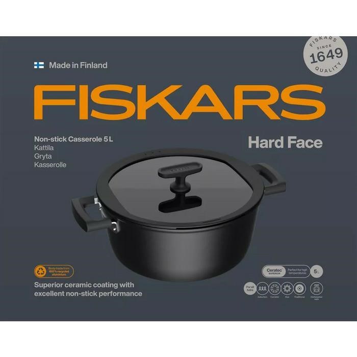 Pot 5L With Non-Stick Coating And Lid Hard Face