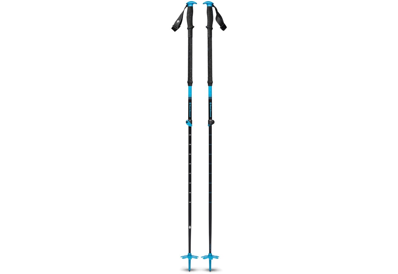 Black Diamond Expedition - Telescopic Ski Poles 110–155 Cm (Blue And Black)