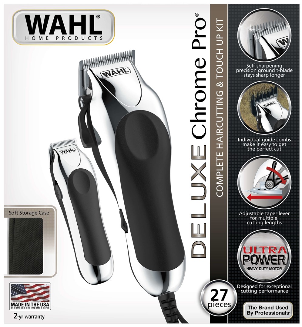Wahl 79524-2716 Hair Trimmers/Clipper Black Chrome