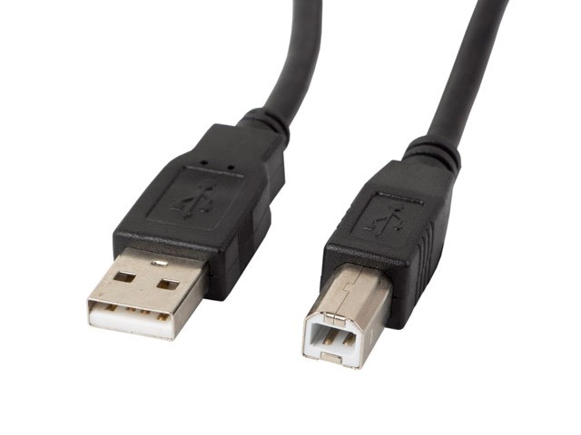 Lanberg CA-USBA-10CC-0005-BK USB cable USB 2.0 0.5 m USB B 0.48 Gbit/s Black