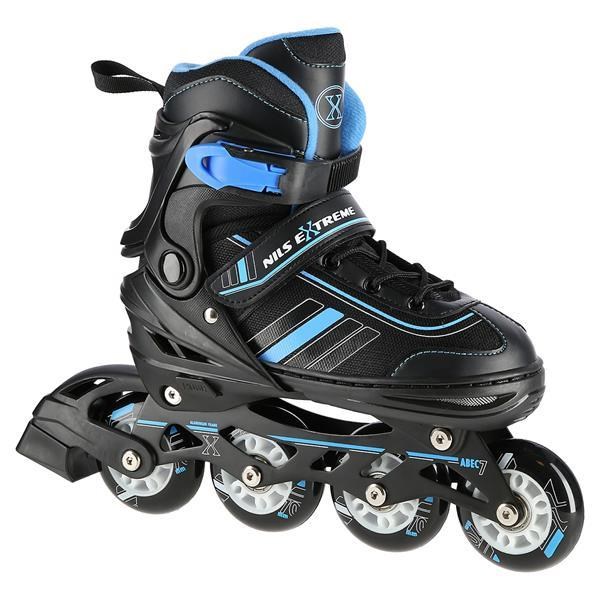 NILS EXTREME NH18191 2IN1 SKATES BLACK/BLUE SIZE. L (39-43) WITH INTERCHANGEABLE HOCKEY SKATES