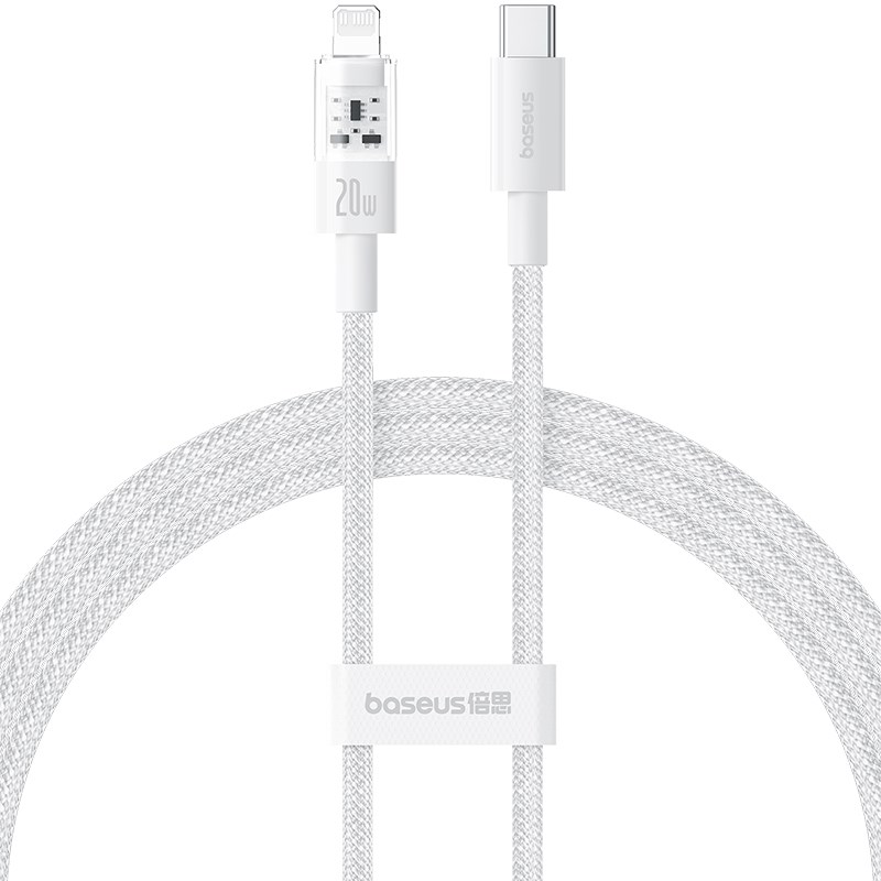Baseus Gem USB-C To Lightning Cable 1m 20W - White