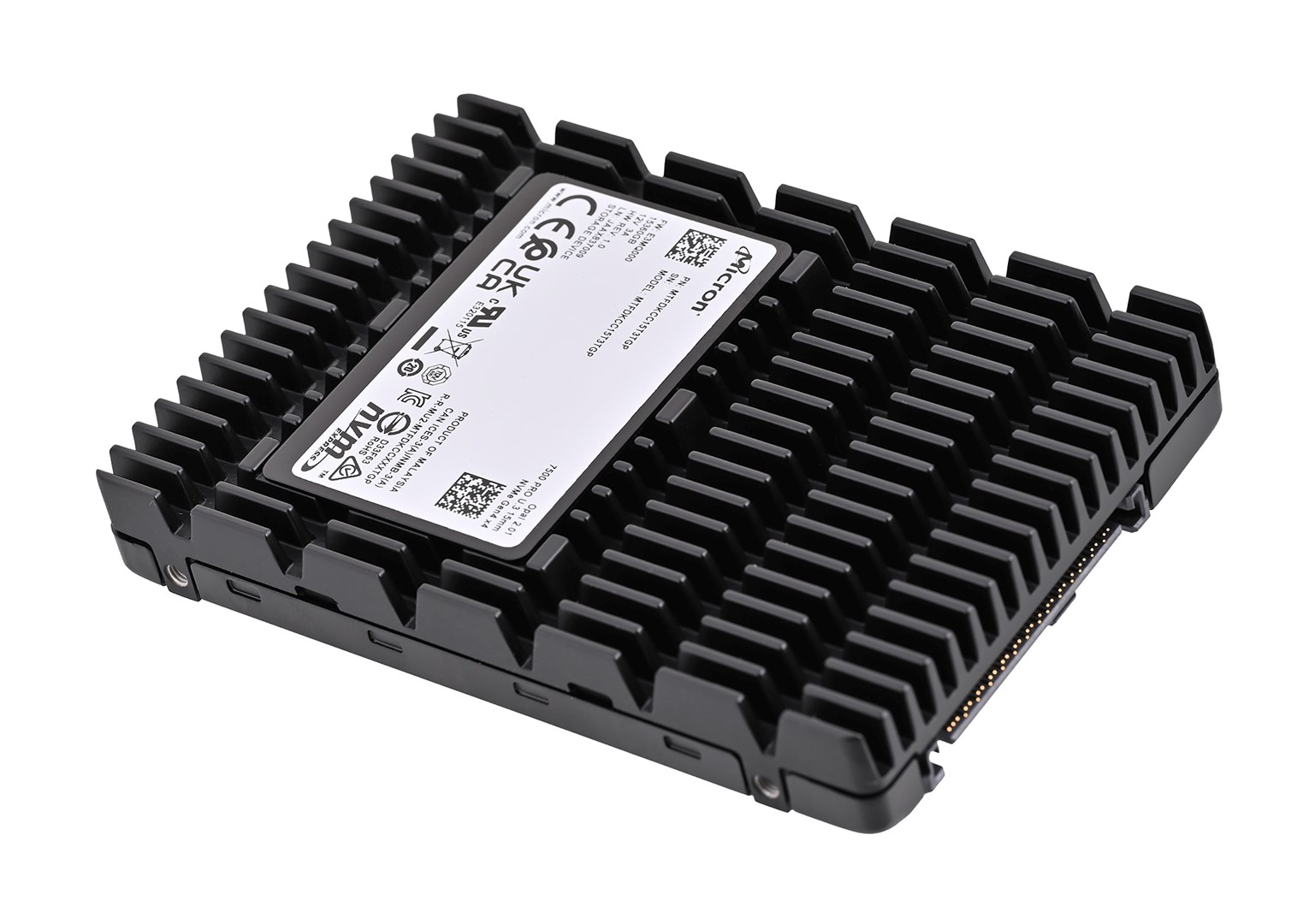 Micron 7500 PRO 15 TB U.3 PCI Express 4.0 NVMe 3D TLC NAND