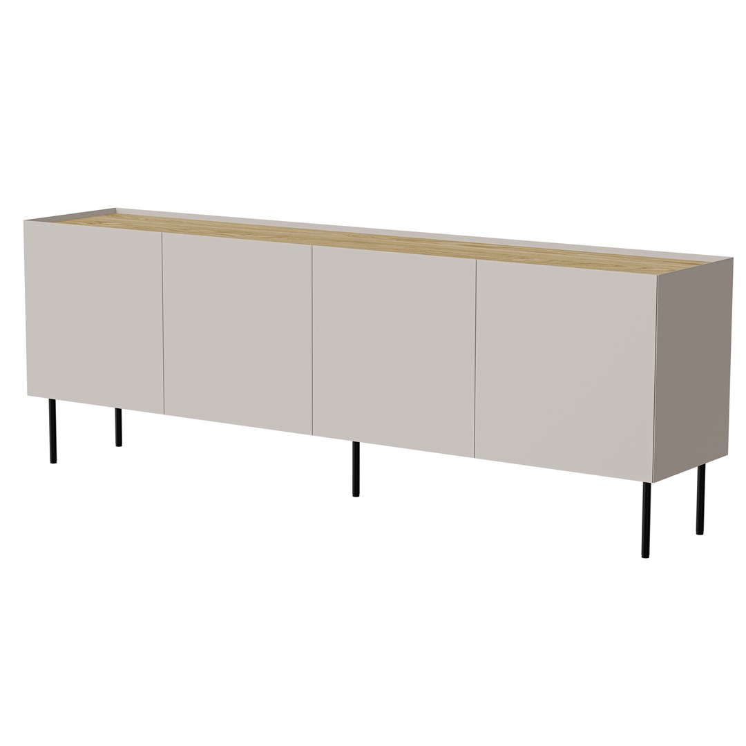 Cama FELLINI Chest Of Drawers 200x40x70 Cashmere Oiled Oak Top