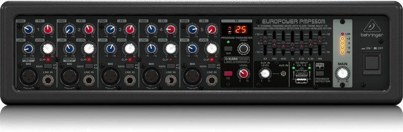 Behringer PMP550M Audio Mixer 5 Channels 20 - 20000 Hz Black