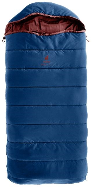Deuter Children'S Sleeping Bag Starlight SQ (130-170 Cm) - Nightblue/Redwood