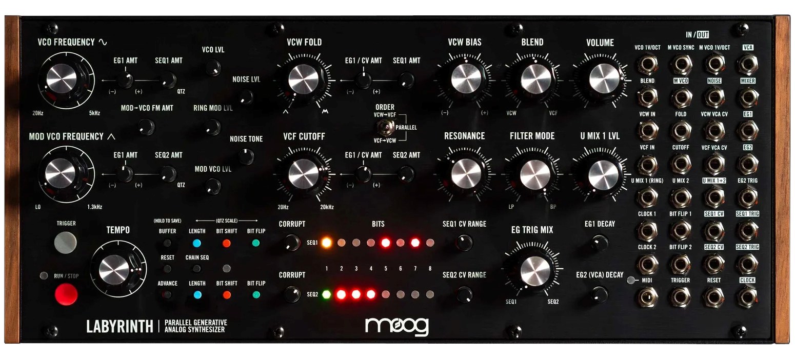 MOOG Labyrinth - Semi-Modular Analogue Synthesiser