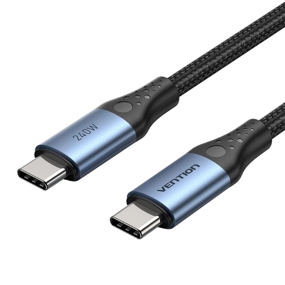 Vention USB 2.0 5A 240W 1m BLACK USB-C To C Cable