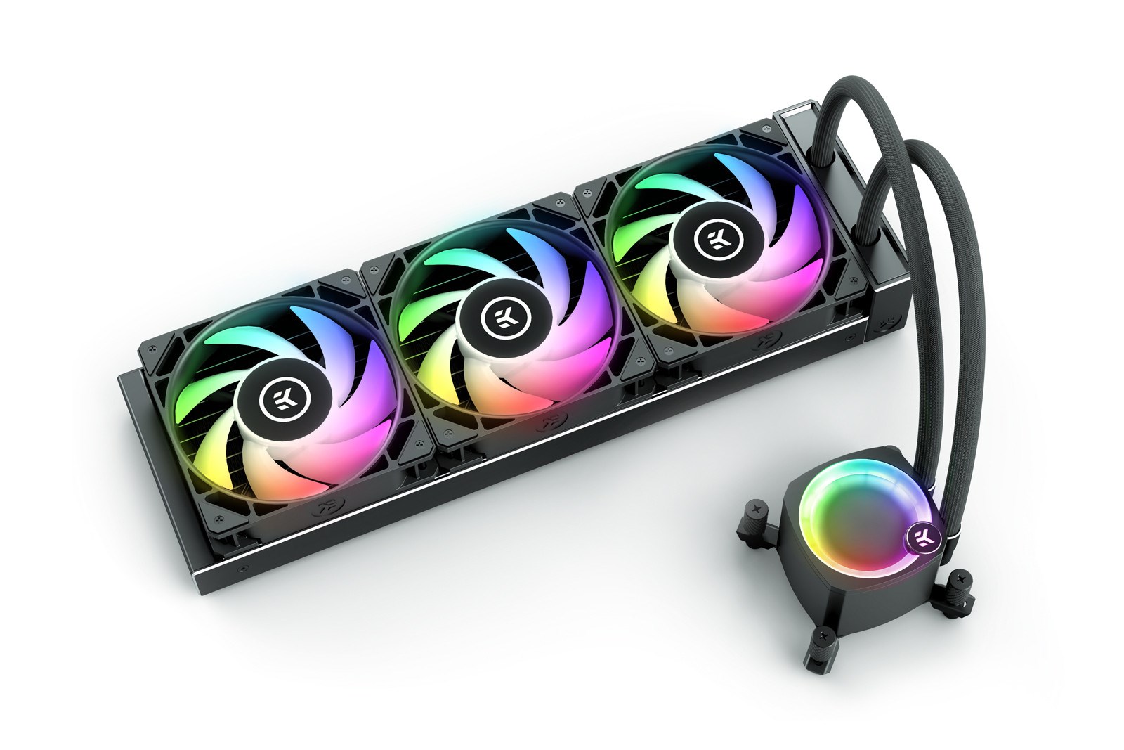 EK Nucleus AIO CR360 Lux D-RGB Processor All-in-one liquid cooler 12 cm Black 1 pc(s)